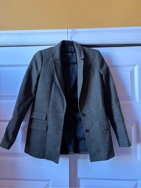Banana Republic Gray Wool Blend Blazer